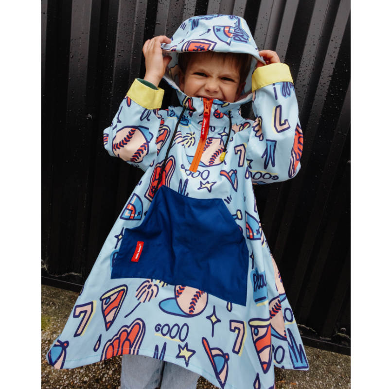 Poncho de Pluie enfant Baseball Game, Hello Hossy – Image 4